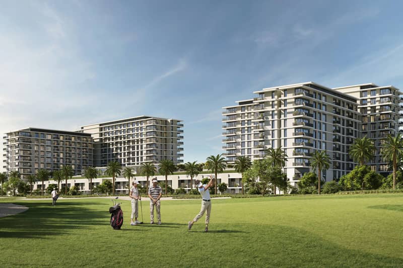New project Golf Hills with a golf course and swimming pools close to the international airport, Dubai South, Dubai, UAE — photo 8
