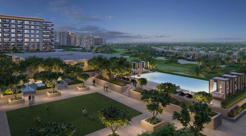 New project Golf Hills with a golf course and swimming pools close to the international airport, Dubai South, Dubai, UAE — photo 2