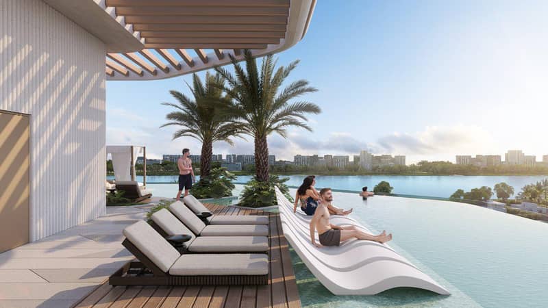 Новый проект на берегу моря Sunset Bay Grand с бассейнами и клубным домом, Dubai Islands, Дубай, ОАЭ — фото 14