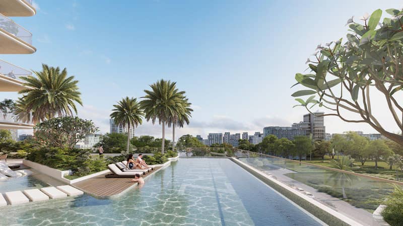 Новый проект на берегу моря Sunset Bay Grand с бассейнами и клубным домом, Dubai Islands, Дубай, ОАЭ — фото 15