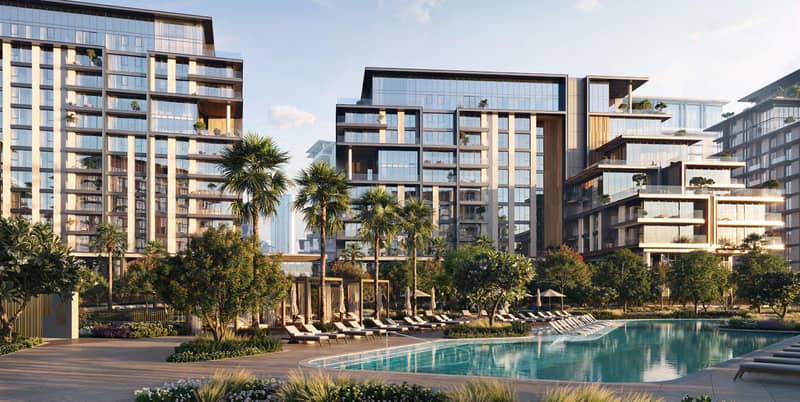 Новый проект City Walk Crestlane 4|5 с бассейнами, лужайками и водными украшениями, Al Wasl, Дубай, ОАЭ — фото 12