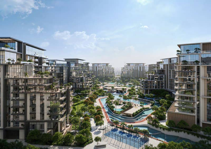 Новый проект City Walk Crestlane 4|5 с бассейнами, лужайками и водными украшениями, Al Wasl, Дубай, ОАЭ — фото 18