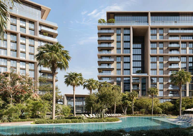 Новый проект City Walk Crestlane 4|5 с бассейнами, лужайками и водными украшениями, Al Wasl, Дубай, ОАЭ — фото 13