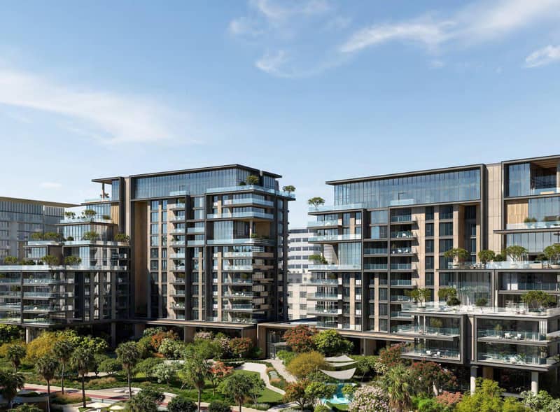 Новый проект City Walk Crestlane 4|5 с бассейнами, лужайками и водными украшениями, Al Wasl, Дубай, ОАЭ — фото 15