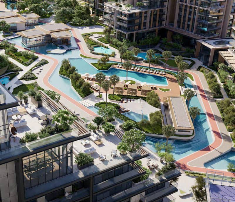 Новый проект City Walk Crestlane 4|5 с бассейнами, лужайками и водными украшениями, Al Wasl, Дубай, ОАЭ — фото 17