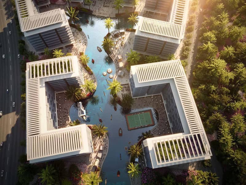 59 new flats in residential complex Riverside Views - Capri 2 in Dubai Investment Park Second — photo 9