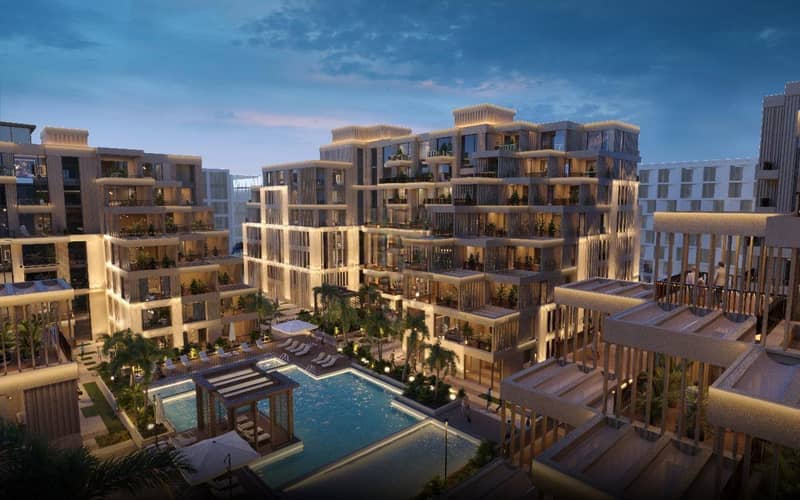 67 new flats in residential complex Arisha Terraces in Dubai Studio City — photo 2