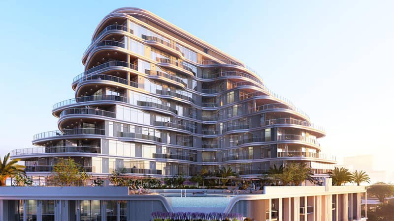 New complex of furnished apartments Zephyra with a park and picturesque views, 7 minutes from Persian Gulf, Dubai Islands, UAE — photo 19