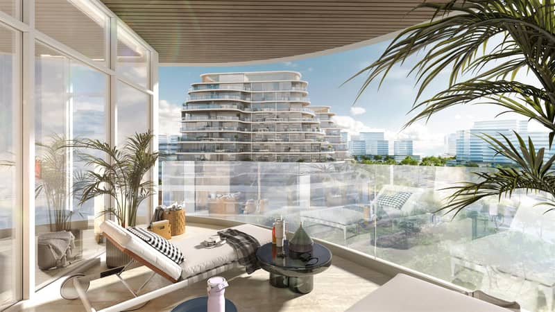New complex of furnished apartments Zephyra with a park and picturesque views, 7 minutes from Persian Gulf, Dubai Islands, UAE — photo 11
