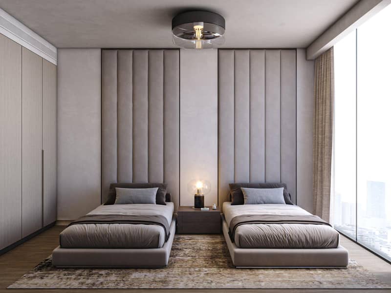 New complex of furnished apartments Zephyra with a park and picturesque views, 7 minutes from Persian Gulf, Dubai Islands, UAE — photo 8