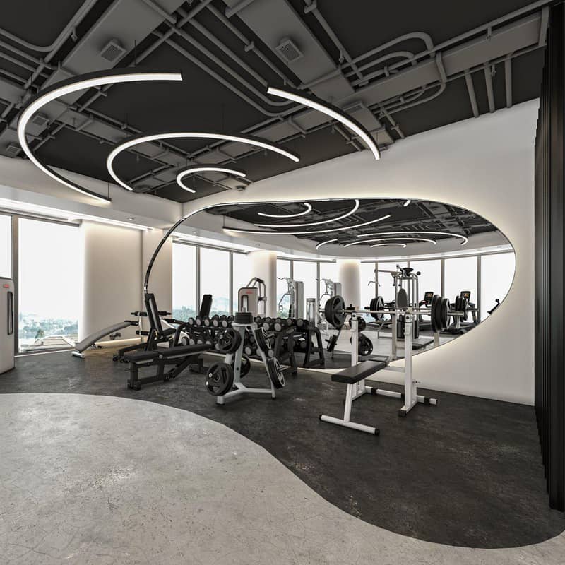 New complex of furnished apartments Zephyra with a park and picturesque views, 7 minutes from Persian Gulf, Dubai Islands, UAE — photo 13