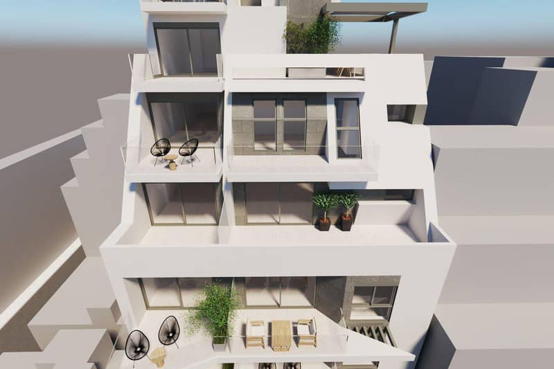 New apartments in a modern residential complex with a parking, the center of Athens, Attica, Greece — photo 2