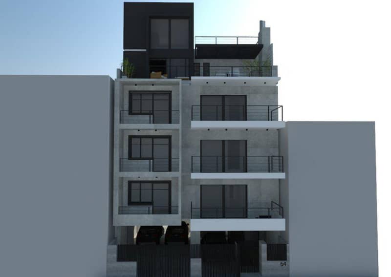 Apartments with large balconies, in the developing suburb of Peristerion, Athens, Greece — photo 2