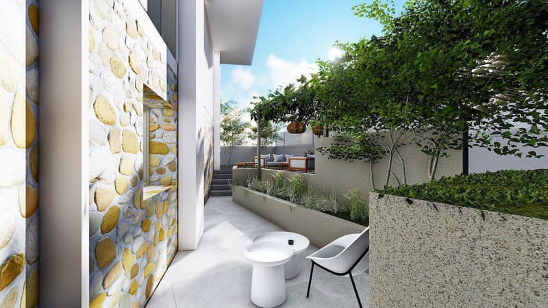 Low-rise apartment complex with spacious terrace with Jacuzzi and lounge area, sea views, Alimos, Greece — photo 9