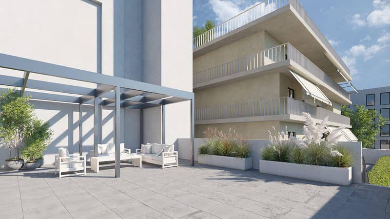 Low-rise residence with a roof-top terrace, Glyfada, Greece — photo 3