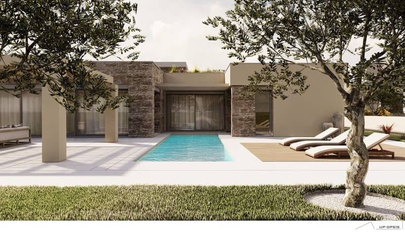 Cozy residential complex of villas with pools and gardens in Chania, Crete, Greece — photo 2