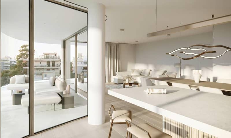 New complex of apartments with private swimming pools close to the golf club, Glyfada, Greece — photo 8