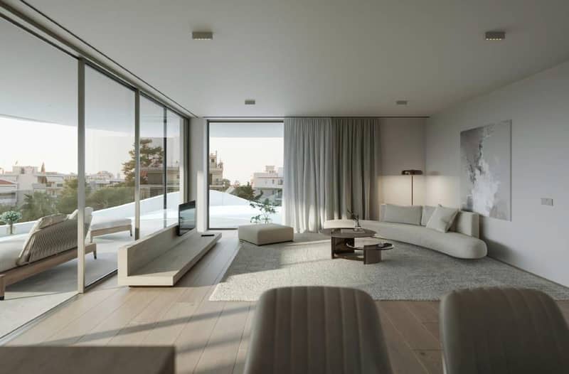 New complex of apartments with private swimming pools close to the golf club, Glyfada, Greece — photo 4