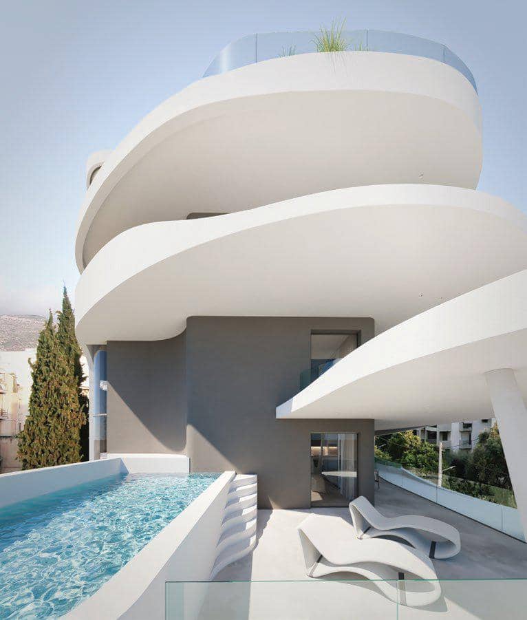 New complex of apartments with private swimming pools close to the golf club, Glyfada, Greece — photo 15