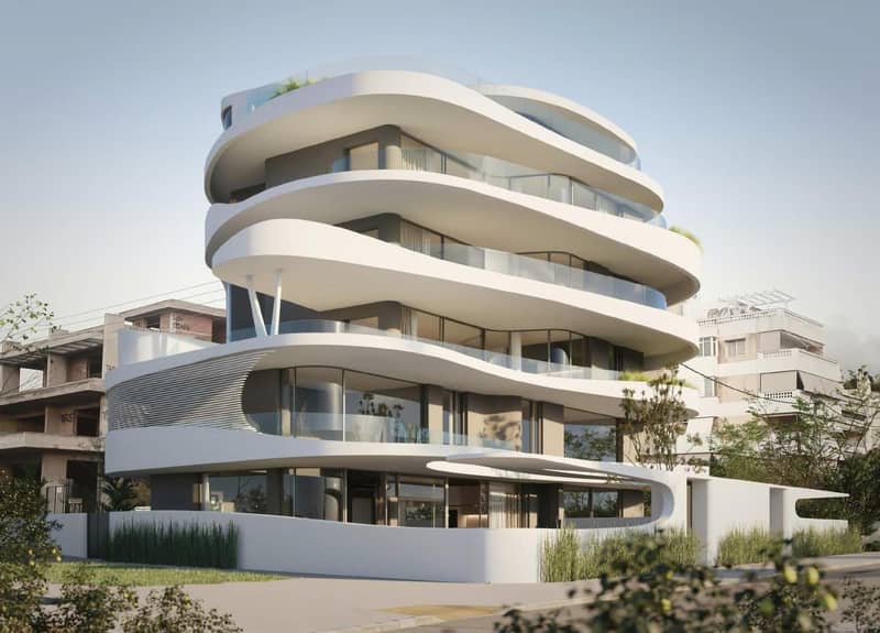 New complex of apartments with private swimming pools close to the golf club, Glyfada, Greece — photo 2