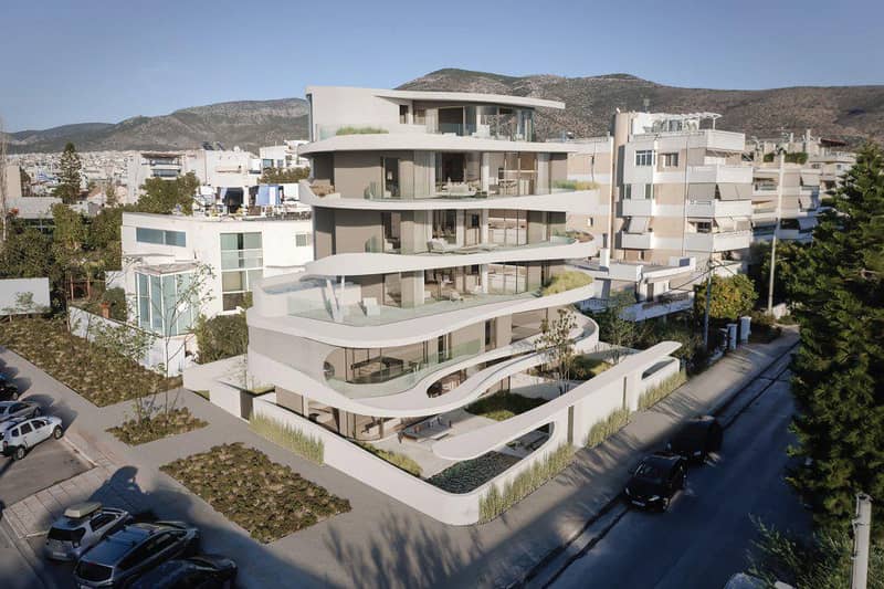 New complex of apartments with private swimming pools close to the golf club, Glyfada, Greece — photo 21