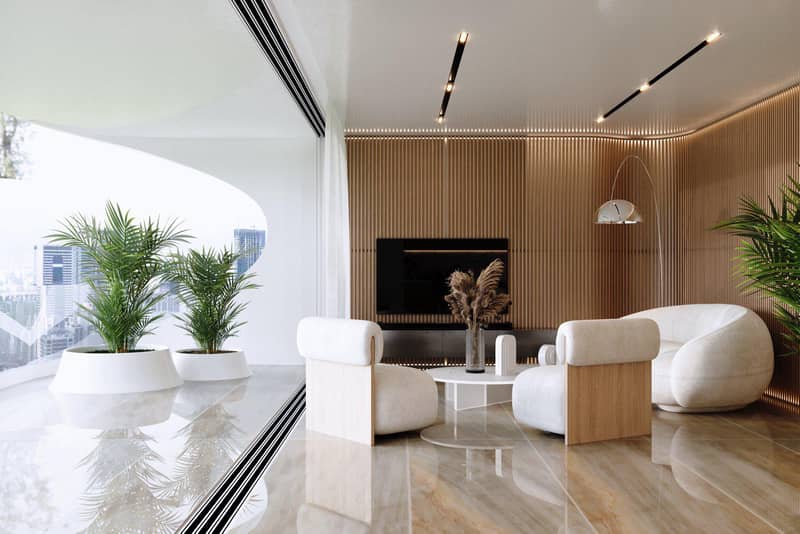 New complex of apartment with private swimming pools at 100 meters from the beach, in the center of Voula, Greece — photo 6