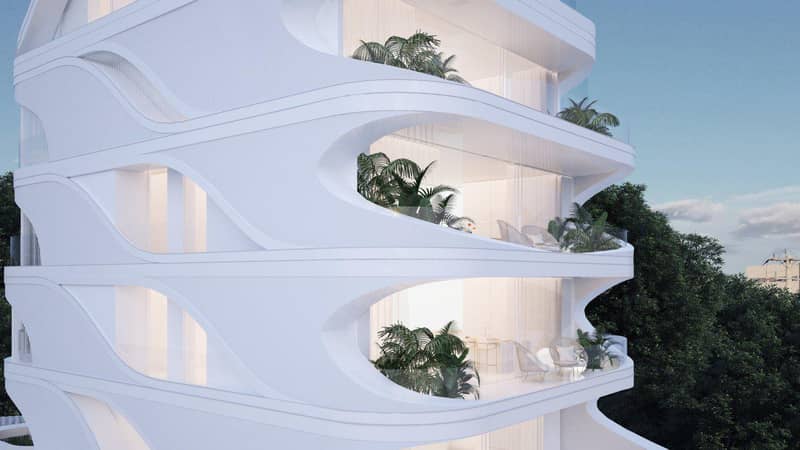 New complex of apartment with private swimming pools at 100 meters from the beach, in the center of Voula, Greece — photo 10