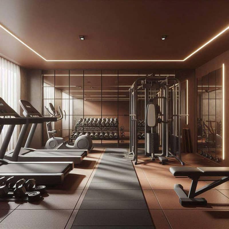 Modern residential complex with a gym in Exarchia area, Athens city center, Greece — photo 11