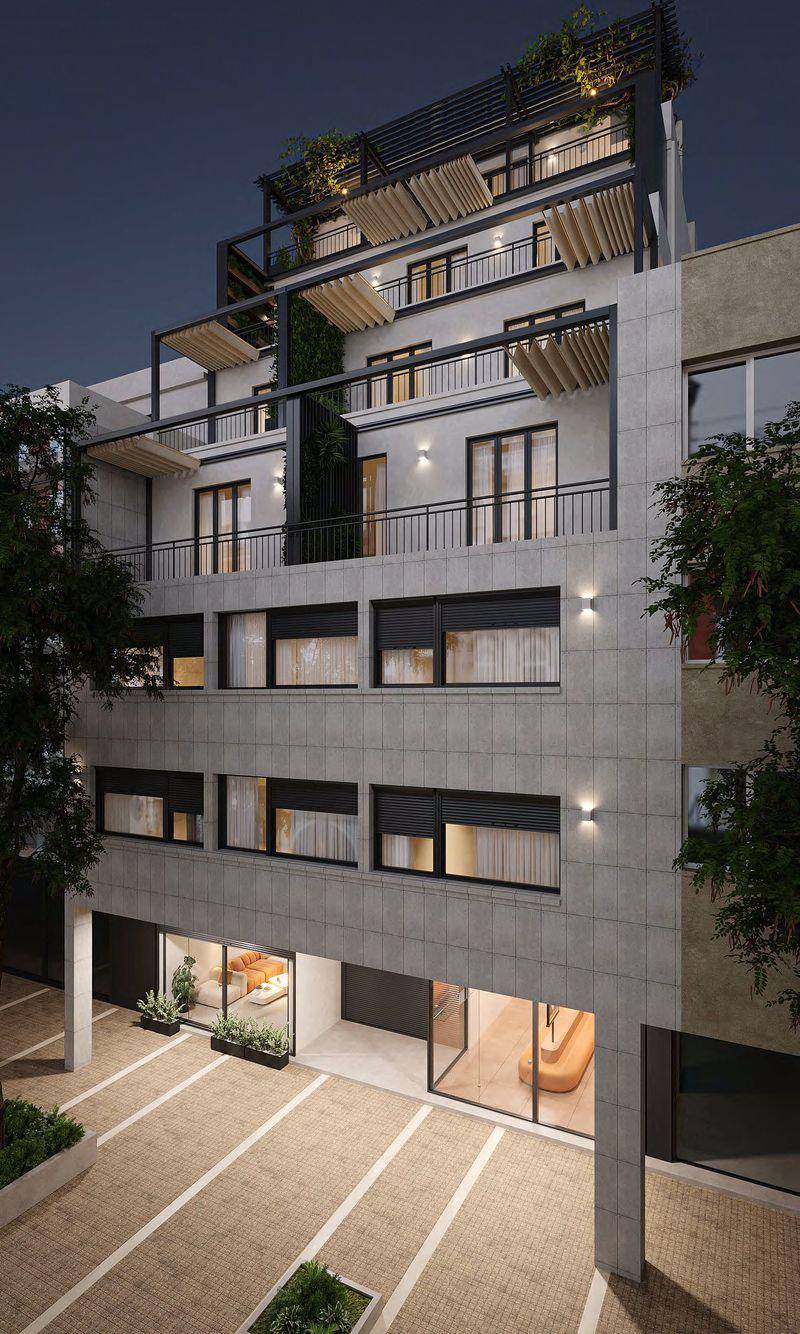 Modern residential complex with a gym in Exarchia area, Athens city center, Greece — photo 16