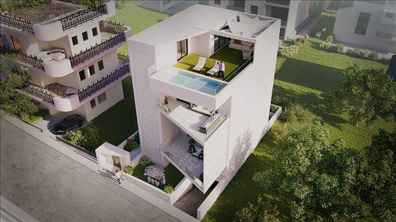 New residential complex with swimming pools and panoramic sea views close to beaches, Alimos, Greece — photo 5
