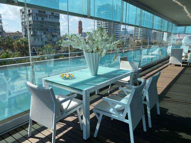Квартира с видом на море и город в комплексе Diagonal - Illa del Mar, Барселона — фото 17