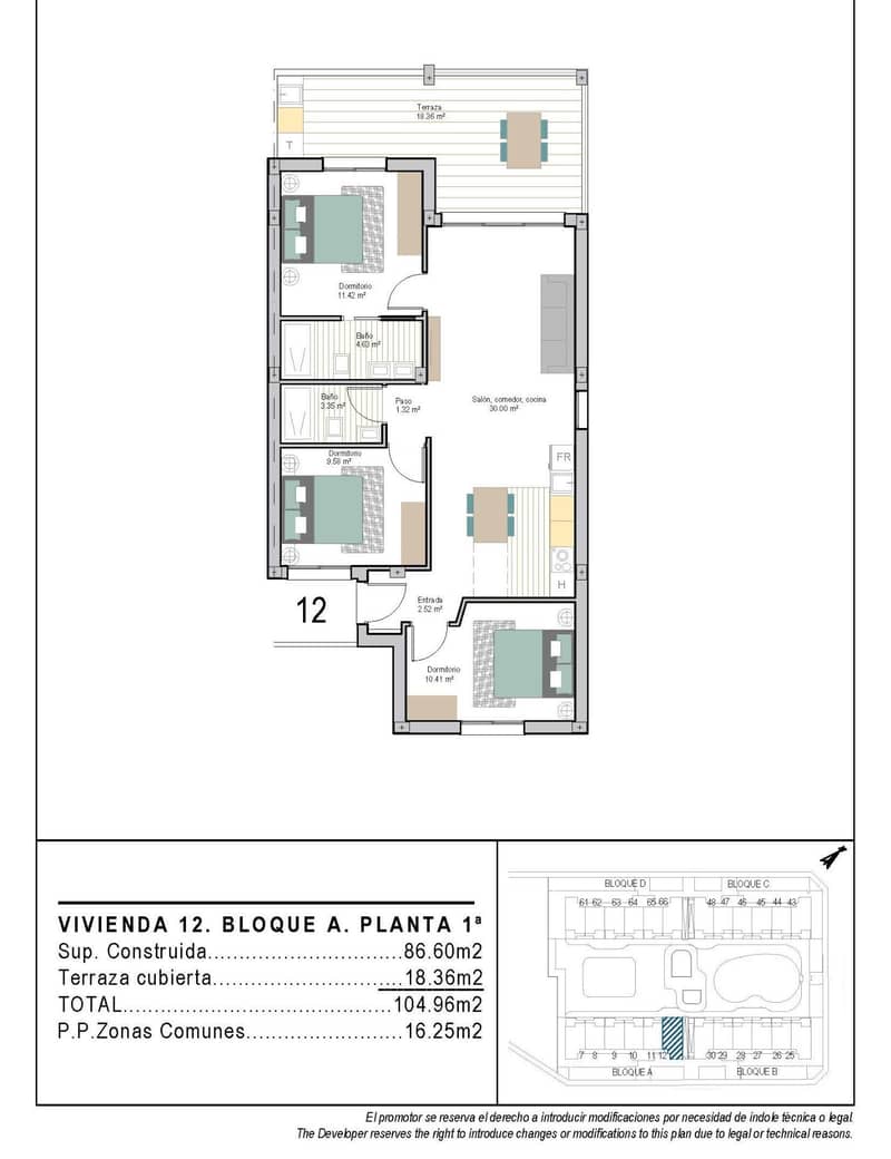 Apartment, Torre Pacheco — photo 22