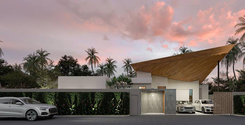 New residential complex of villas with swimming pools and a shared fitness center in Phuket, Thailand — photo 5