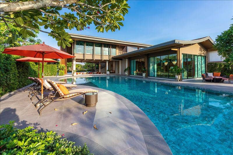 Complex of villas with a swimming pool and a fitness center, Bangkok, Thailand — photo 17