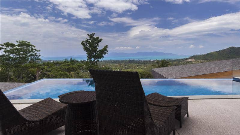 Residence with a swimming pool and a panoramic view, Samui, Thailand — photo 22