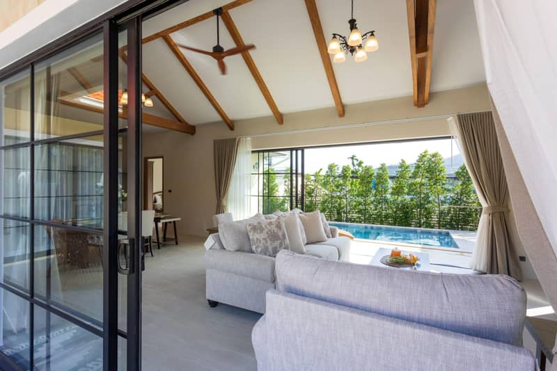 Complex of villas with swimming pools in a quiet and picturesque area, Samui, Thailand — photo 5