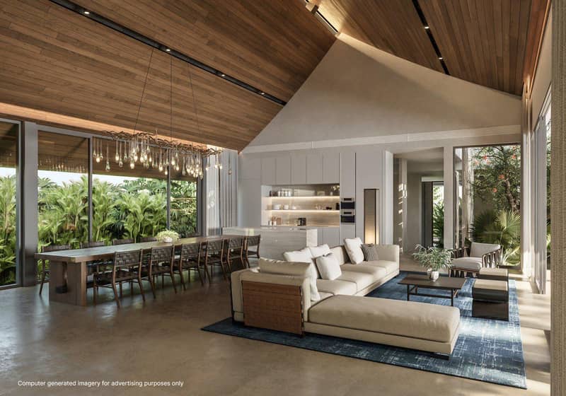 Luxury villas in Thai traditional architectural style, with swimming pools, surrounded by greenery, Phuket, Thailand — photo 7