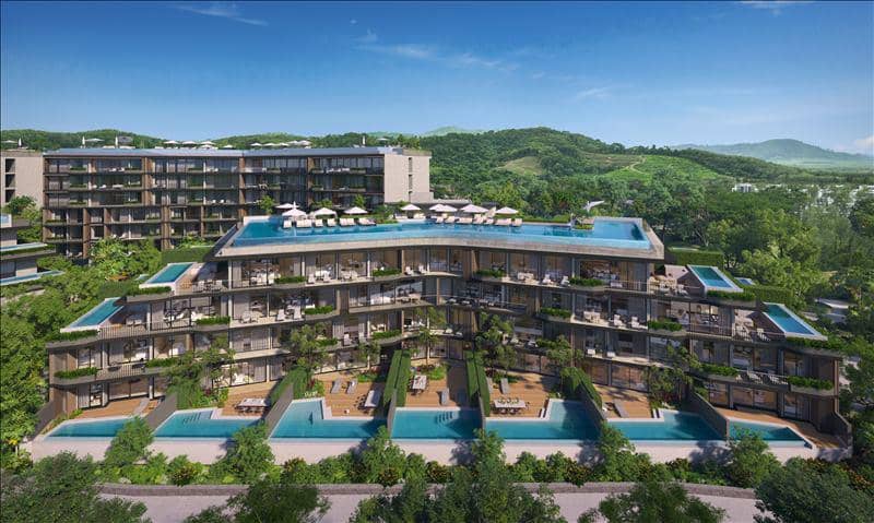 New complex of apartments and villas with a beach club surrounded by nature, Phuket, Thailand — photo 5