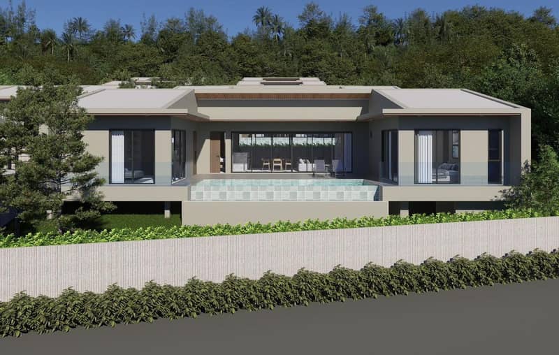 New complex of villas with swimming pools and gardens, Maenam area, Samui, Thailand — photo 6