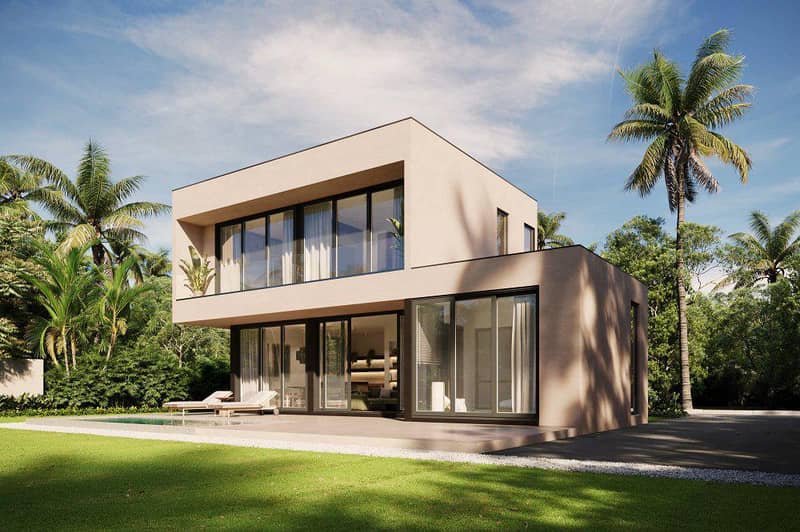 Complex of tropical villas with swimming pools close to the beach, Samui, Thailand — photo 20
