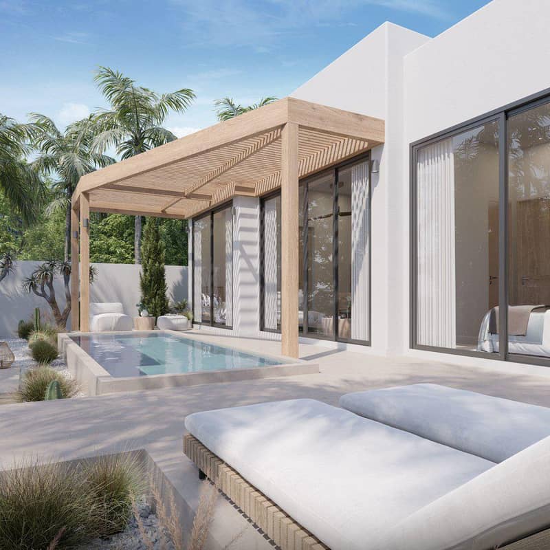Complex of villas with swimming pools and picturesque views at 650 meters from the beach, Samui, Thailand — photo 7