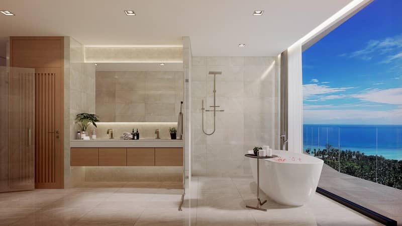 New residential complex of villas with swimming pools and sea views, 8 minutes drive to Bo Phut beach, Samui, Thailand — photo 10