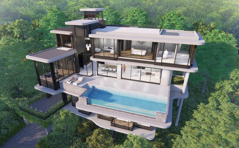 New complex of sea view villas at 300 meters from Nai Thon Beach, Phuket, Thailand — photo 25