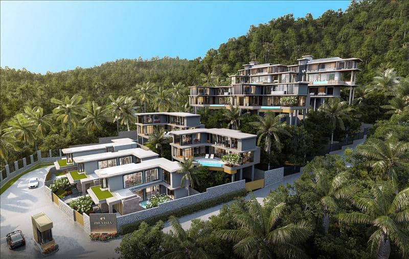 New complex of sea view villas at 300 meters from Nai Thon Beach, Phuket, Thailand — photo 27