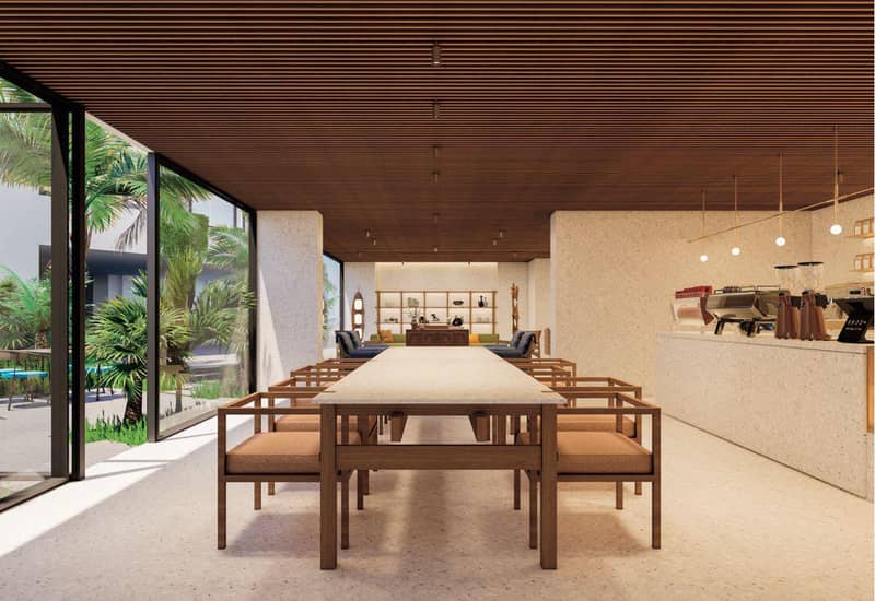 Modern residential complex with a large swimming pool opposite a shopping center in Chalong, Phuket, Thailand — photo 11
