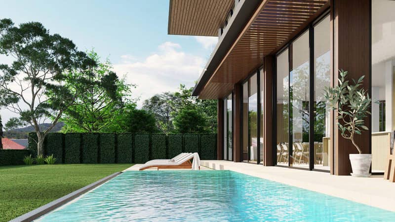 Complex of villas with swimming pools and panoramic views close to beaches, Chalong, Phuket, Thailand — photo 13