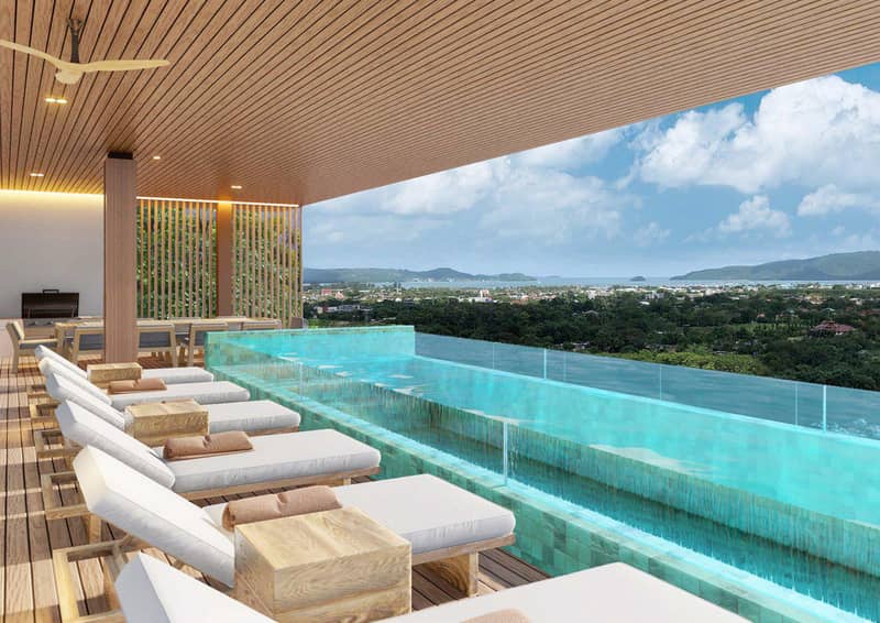 Complex of villas with swimming pools and panoramic views close to beaches, Chalong, Phuket, Thailand — photo 12