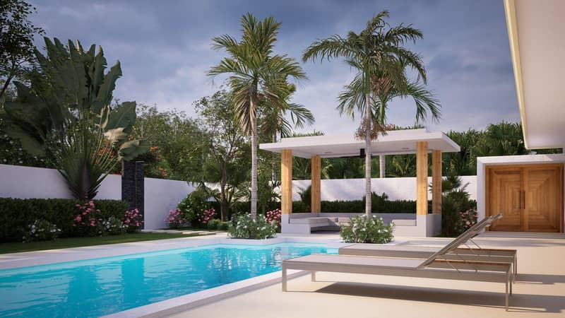 New villas with swimming pools surrounded by greenery, Lamai, Samui, Thailand — photo 6