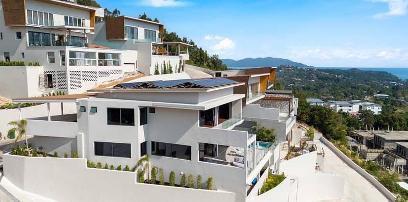 New complex of villas with swimming pools and panoramic sea views near the beach, Samui, Thailand — photo 11