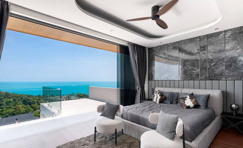 New complex of villas with swimming pools and panoramic sea views near the beach, Samui, Thailand — photo 6